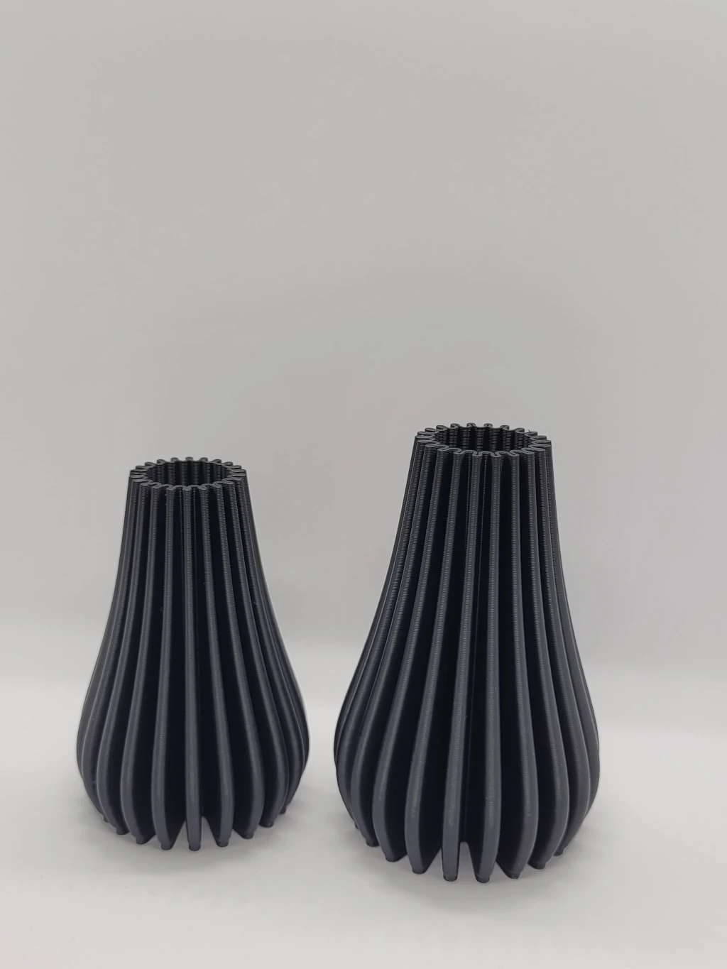 Par de Vasos Decorativos Canelados Minimalistas Modernos sala banheiro
