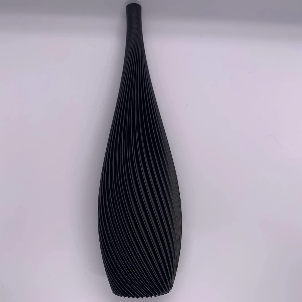 Vaso Decorativo Lágrima Canelado Minimalista Espiral Moderno