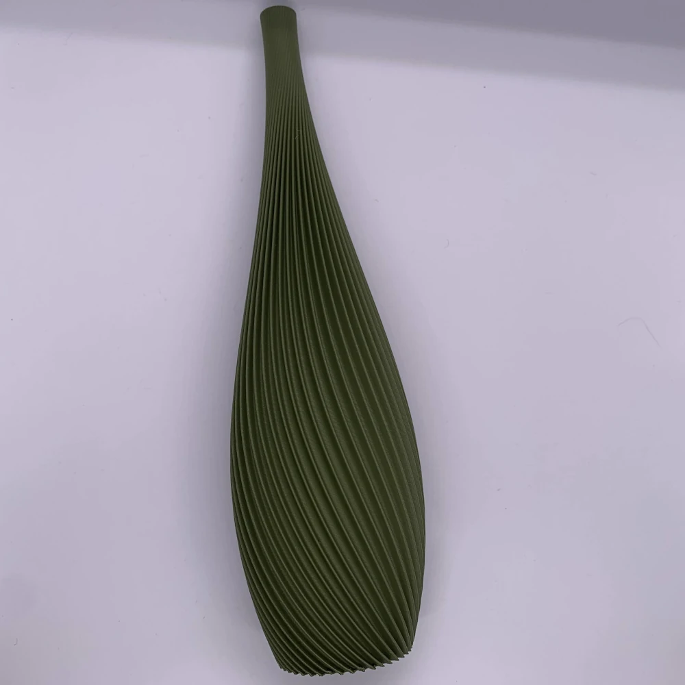 Vaso Decorativo Lágrima Canelado Minimalista Espiral Moderno