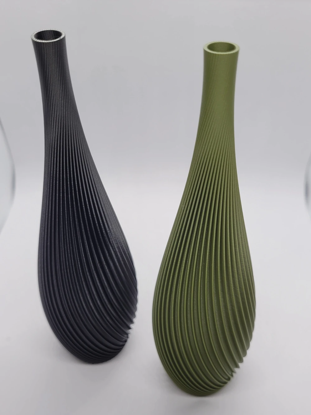 Vaso Decorativo Lágrima Canelado Minimalista Espiral Moderno